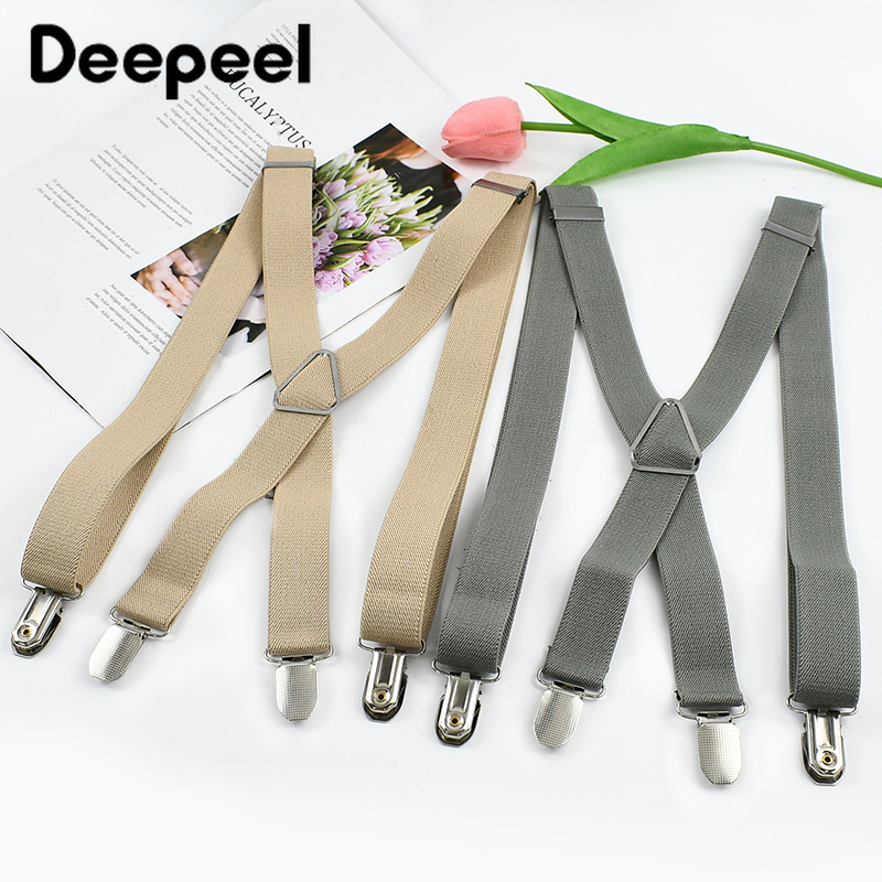 Deepeel 2.5*100 cm Uomini Bret - Suspenders Clip Men recensione e prezzo