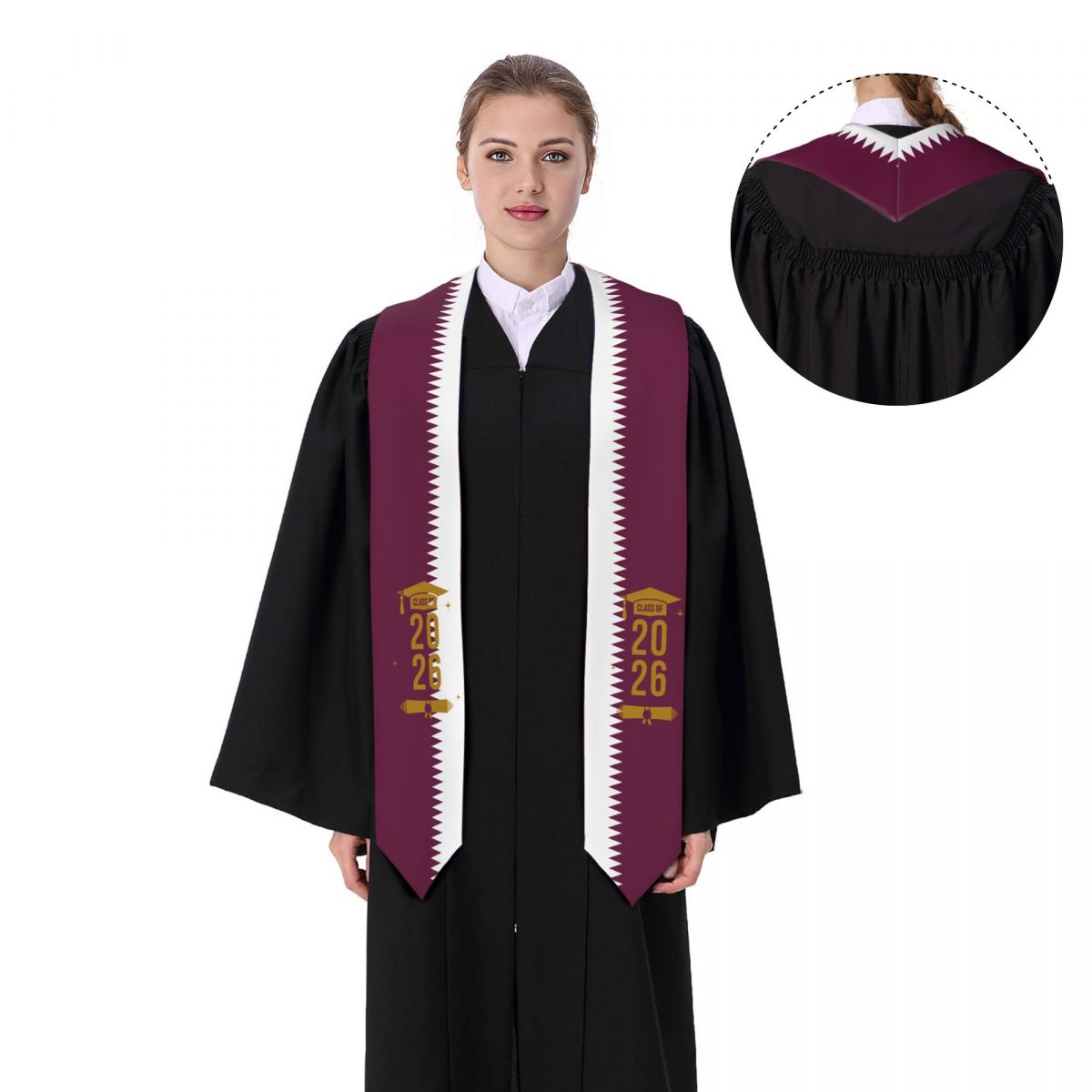Sciarpa/Stola di Laurea con Ba - Men'S Fashion Qatar recensione e prezzo