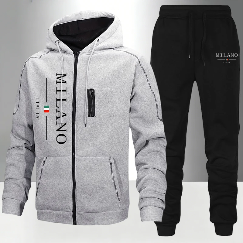 Completo da Uomo Moda Italiana - Mens Fashion Zip Up recensione e prezzo