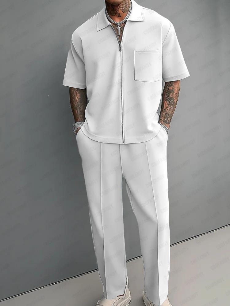 Completo da Uomo 2 Pezzi: Polo - Mens Fashion Zip Up recensione e prezzo